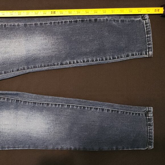 Kensie Blue Jeans Size 6/28 Skinny Ankle Faux Pearl & Rhinestone Design - Picture 13 of 16